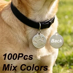 Etiquetas de identificación para perros grabables personalizables