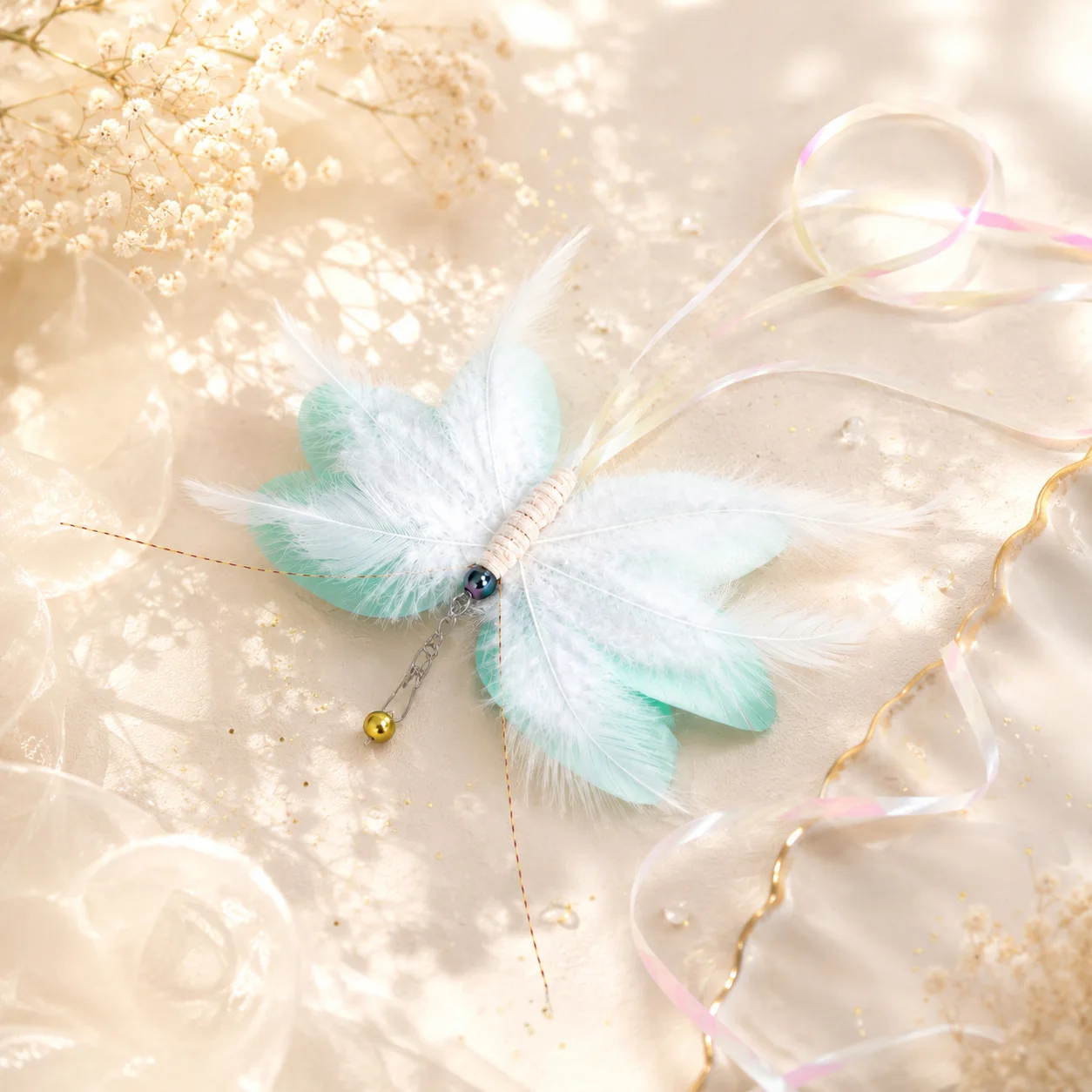 Juguete Mariposa para Gatos con Cabeza Ajustable