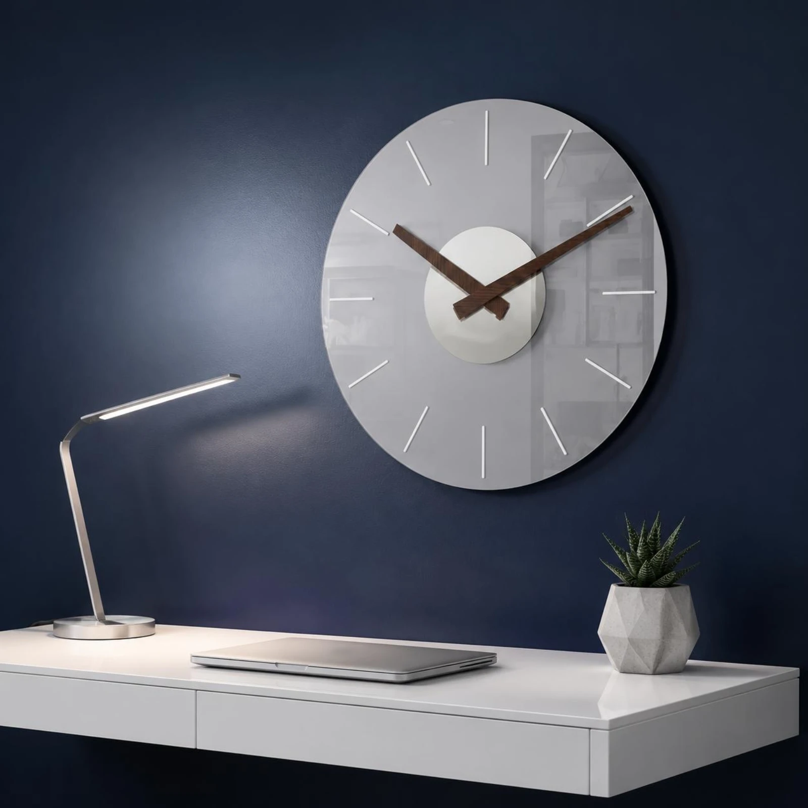 Reloj de pared con manecillas en madera para gatos y perros