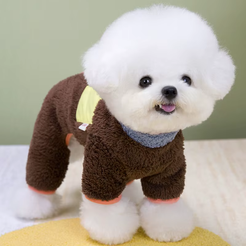 Mono con cremallera para perros pequeños – Abrigo 4 patas cálido para Yorkshire - imagen 3