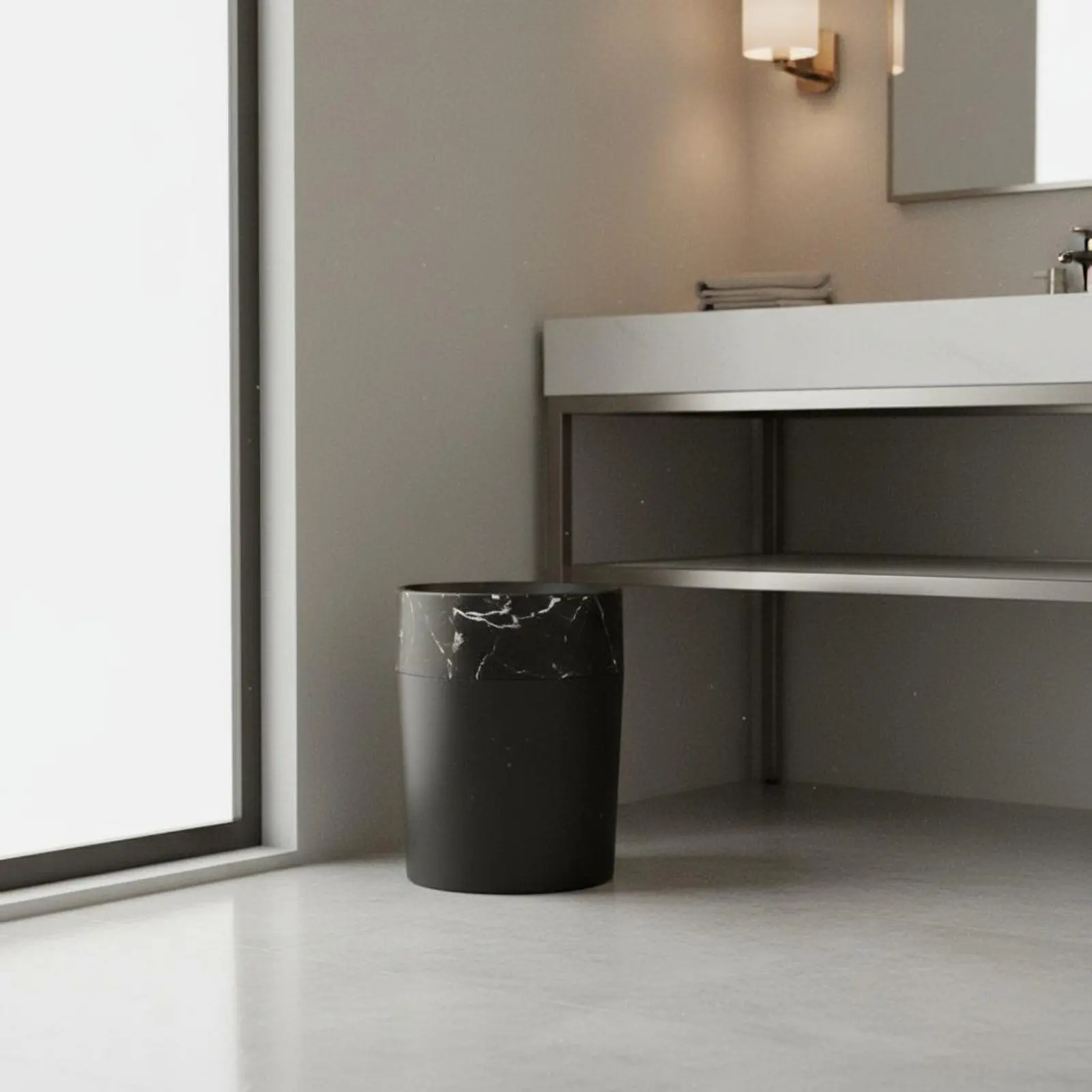 Arenero diseño mármol fácil de limpiar, moderno, para gatos y perros - imagen 3