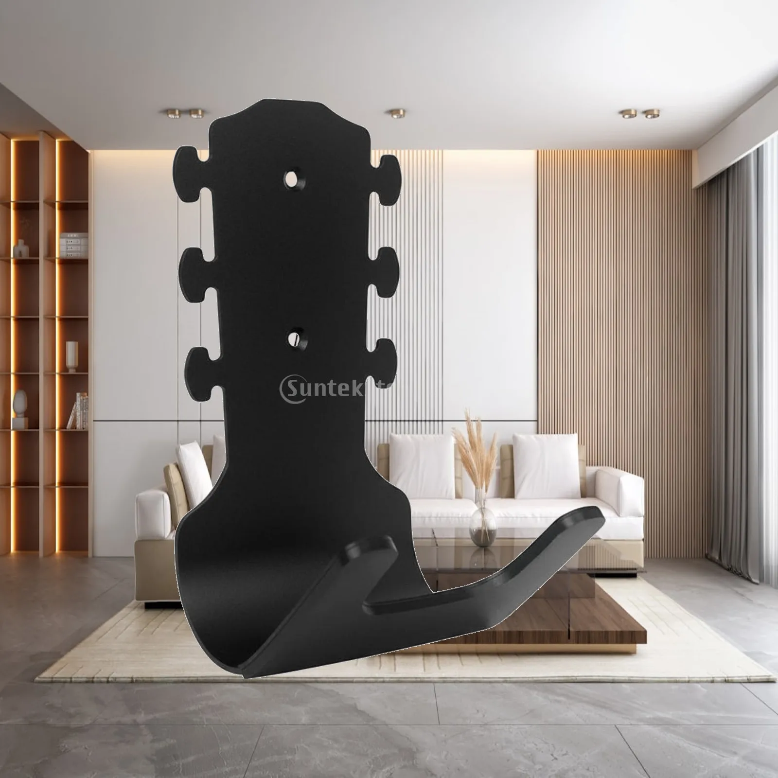 Colgador guitarra pared forma instrumento instalación fácil - imagen 5