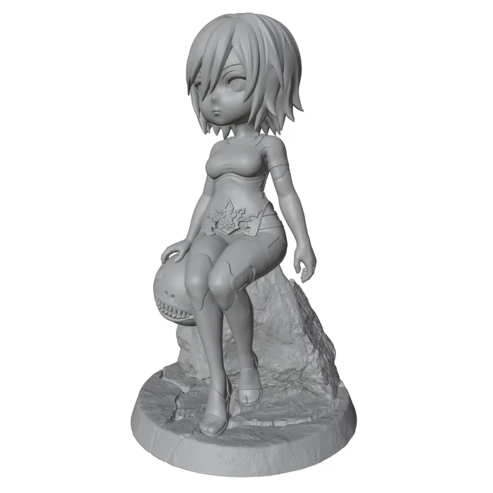 Figura coleccionable Anime GK 1/24 – Miniatura DIY sin pintar de 75mm - imagen 2