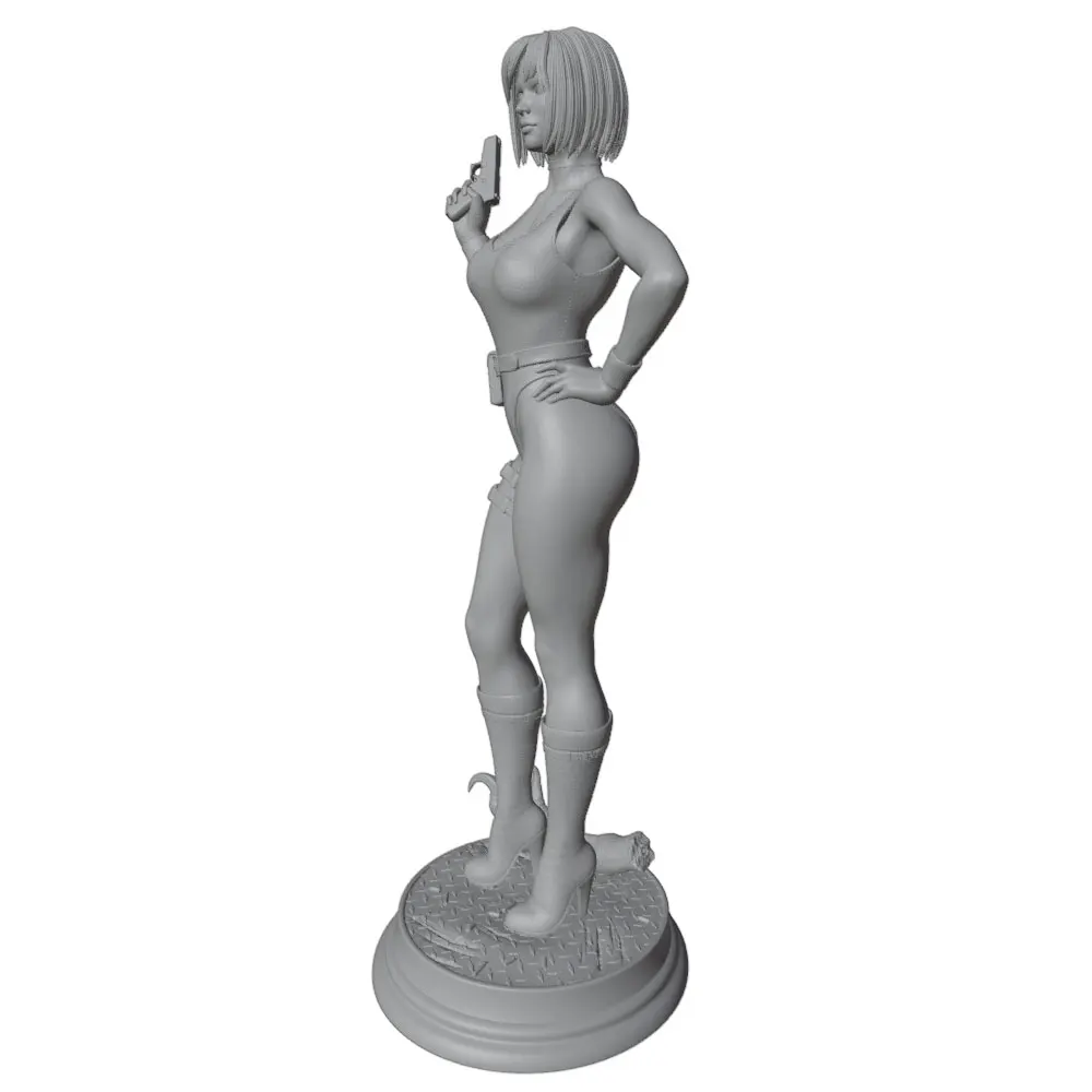 Figura de personaje de anime 3D gris para decoración de habitación - imagen 3
