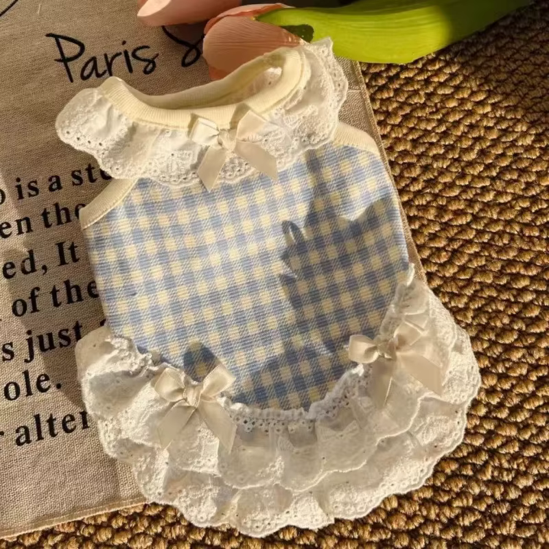 Chaleco de verano transpirable con lazo para perros pequeños y gatos - imagen 3