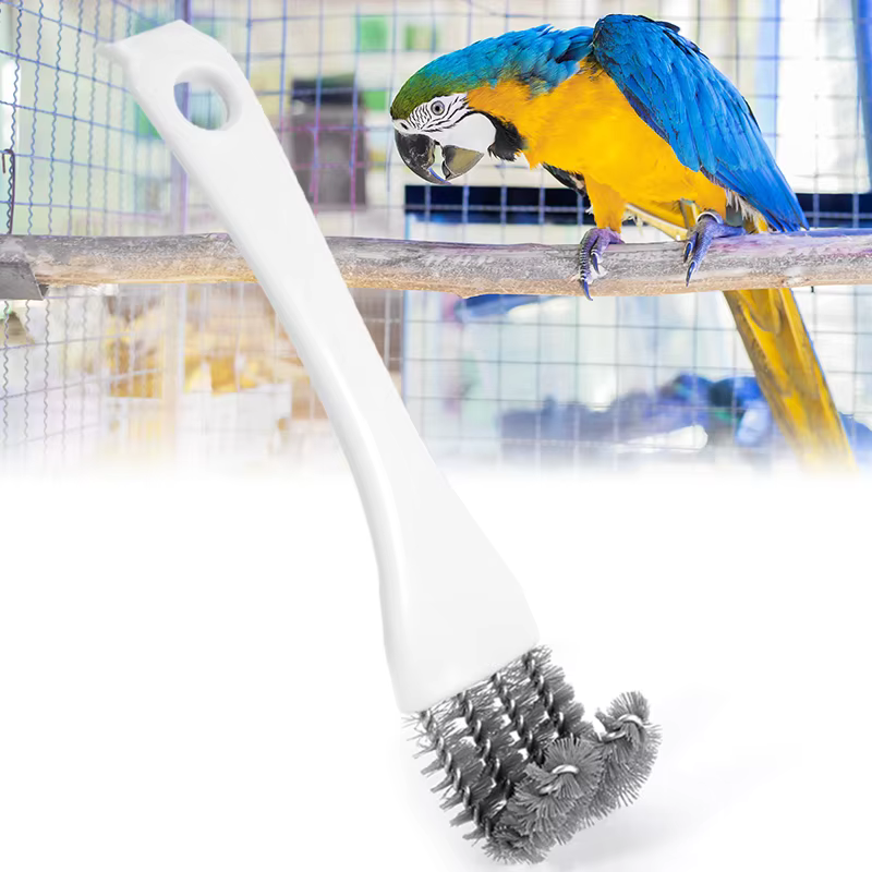 Juego cepillos limpieza jaulas con mango largo para pájaros y hámster - imagen 3