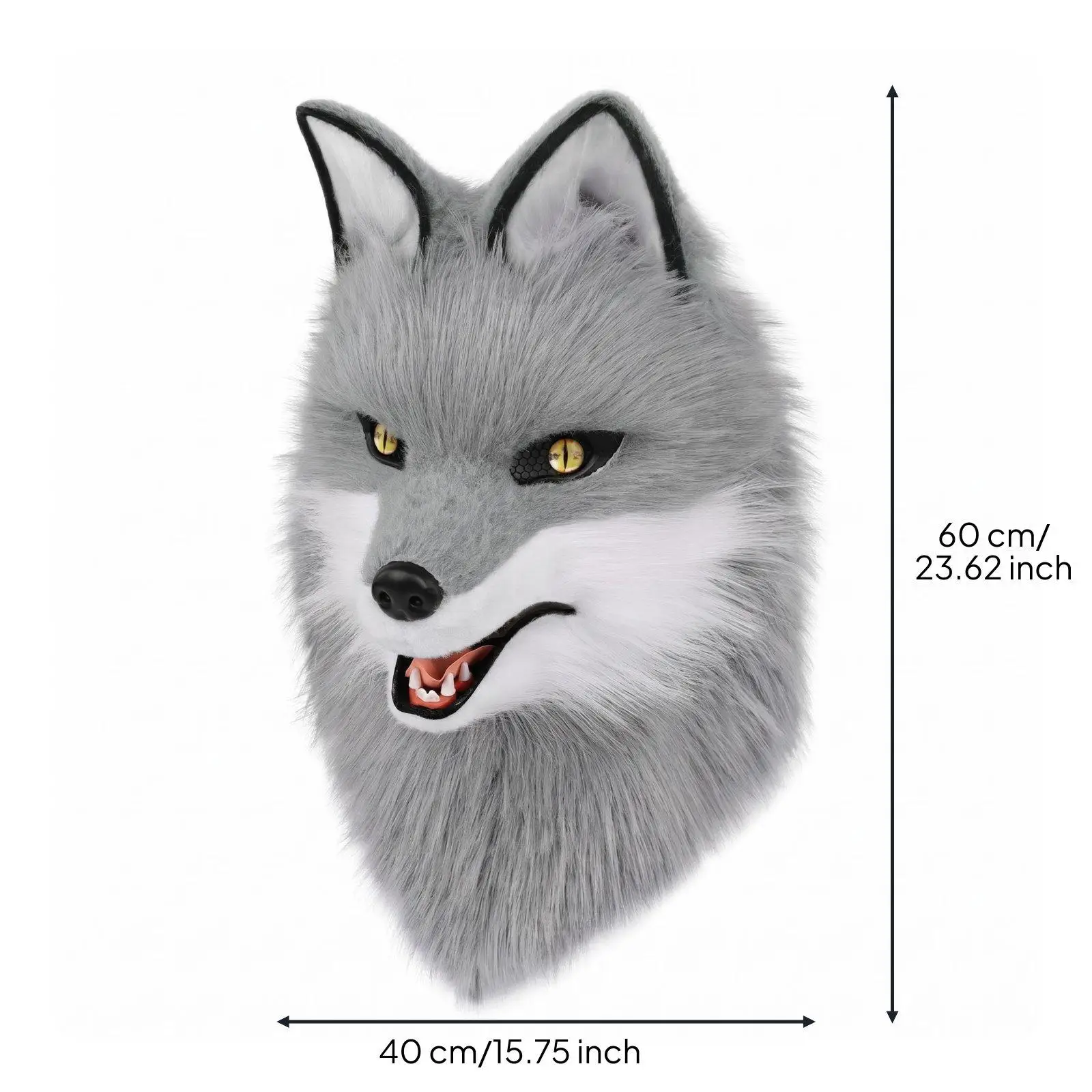 Máscara de Fursuit para Perro – Cabeza de Disfraz Suave para Cosplay - imagen 3