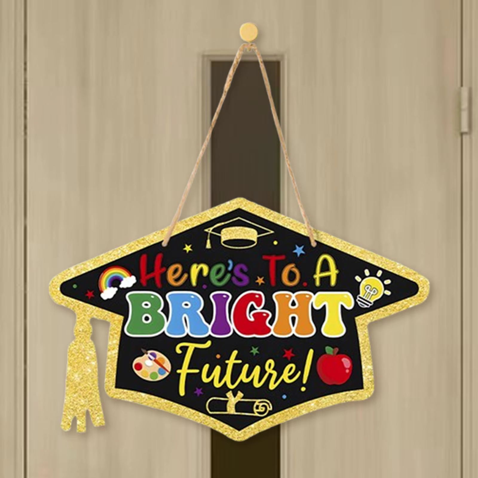 Letrero de Madera para Foto de Graduación Infantil