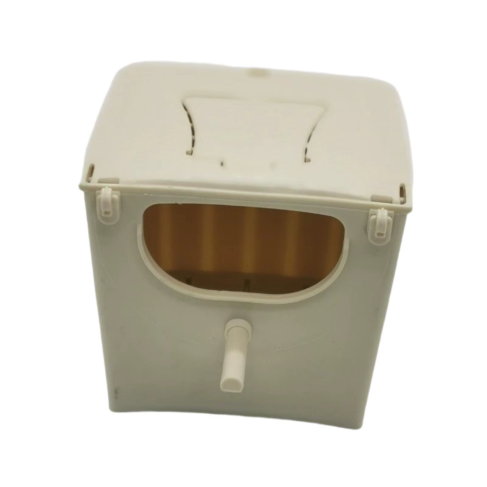 Interior hueco y transpirable del nido para aves