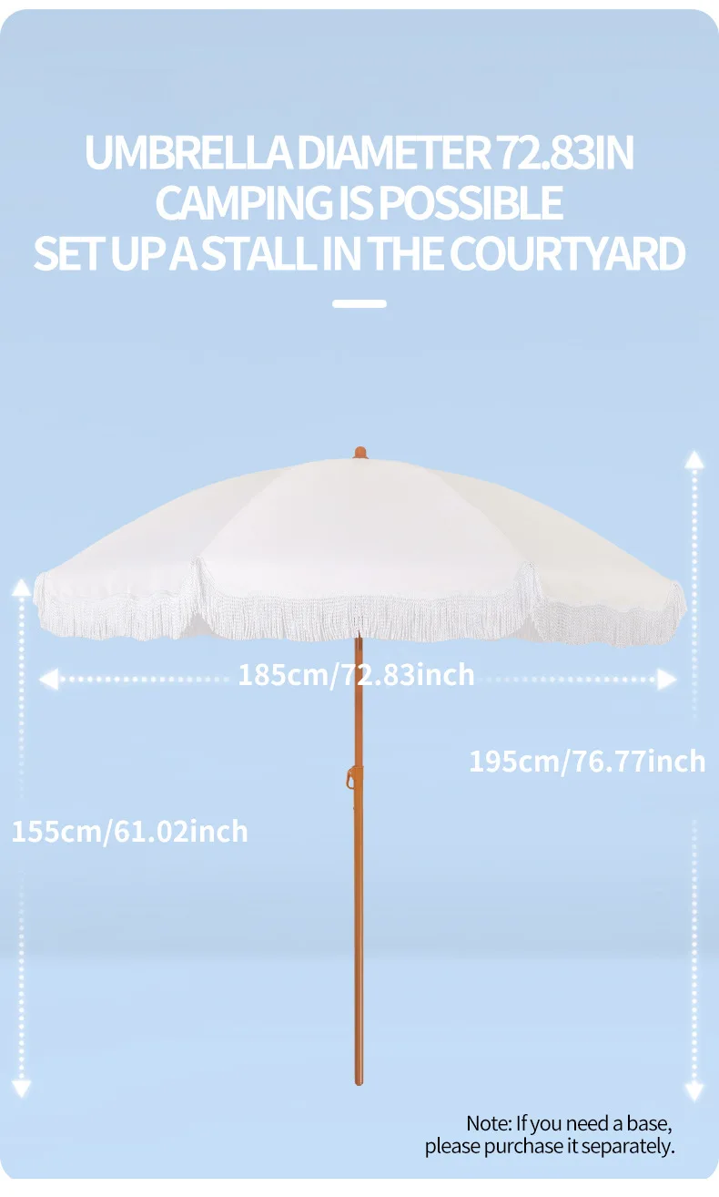 Sombrilla para piscina y jardín