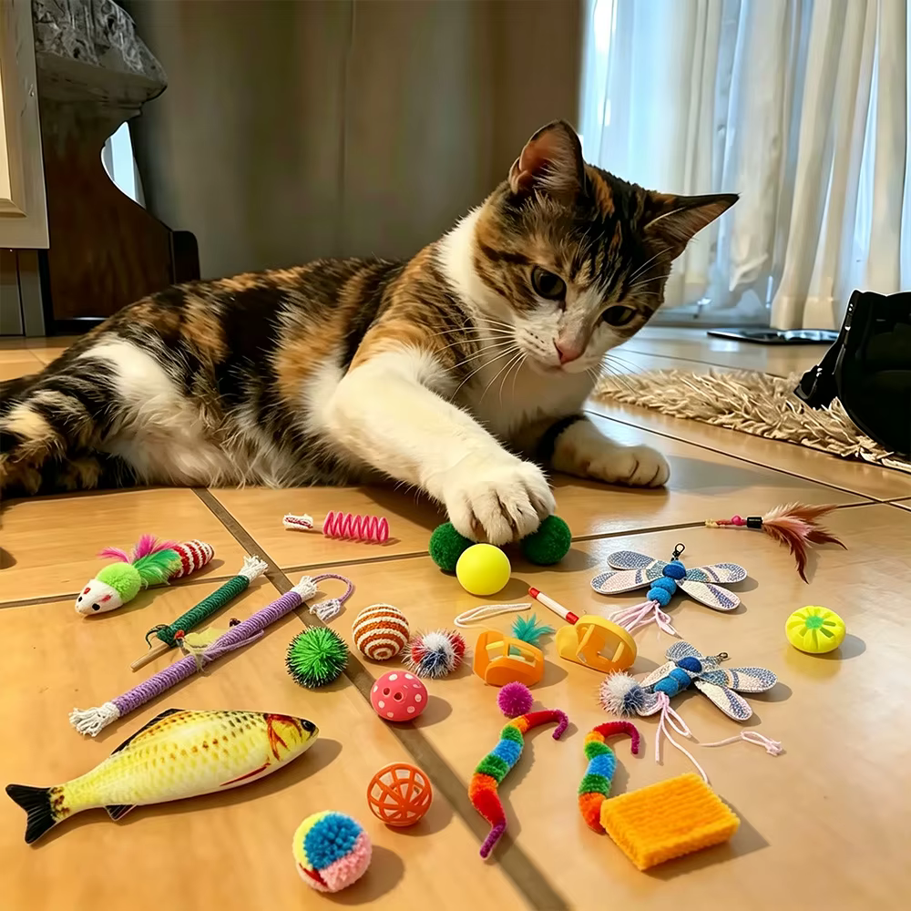 Pack de juguetes para gatos, surtido mixto para varios felinos - imagen 4