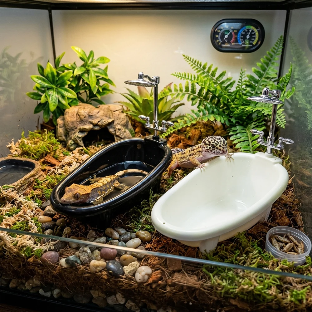 Juguete ducha en miniatura para terrario: hámster y reptiles - imagen 5
