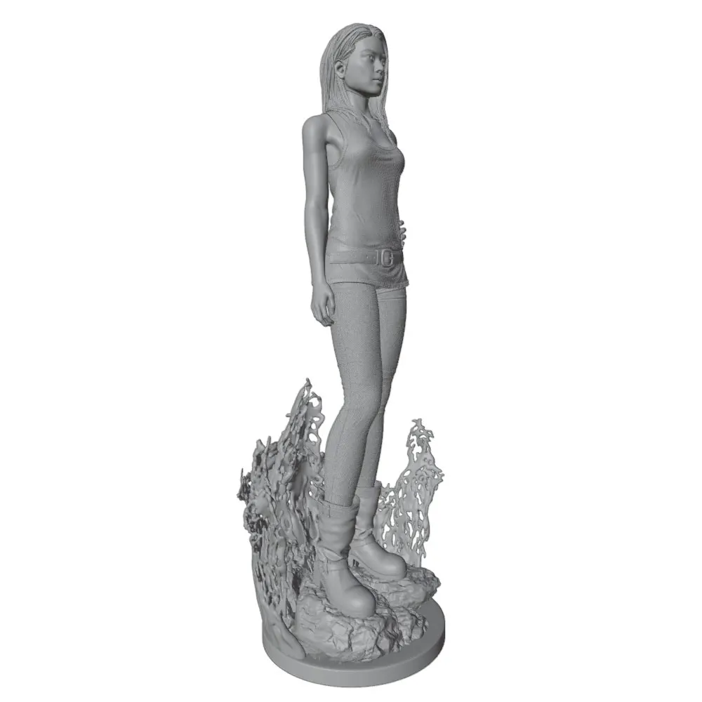 Figura de resina chica escala 1/24 – Kit miniatura DIY sin ensamblar - imagen 5