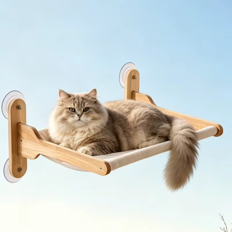 Hamacas para Gato con Ventosas, Plegables para Ventana o Pared - imagen 2