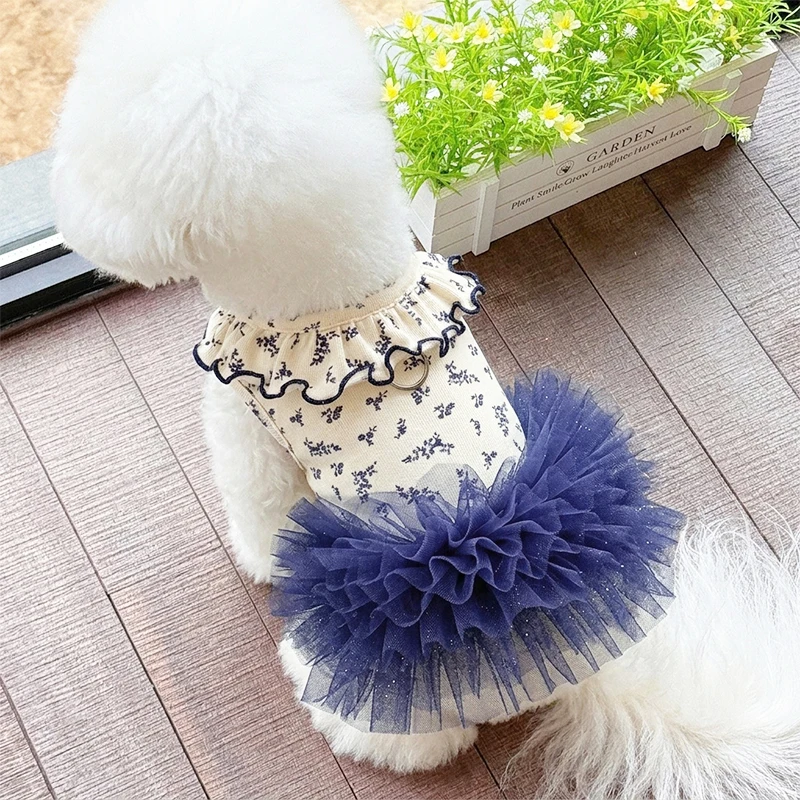 Ropa de verano para perros: vestido tutú floral Chihuahua - imagen 5