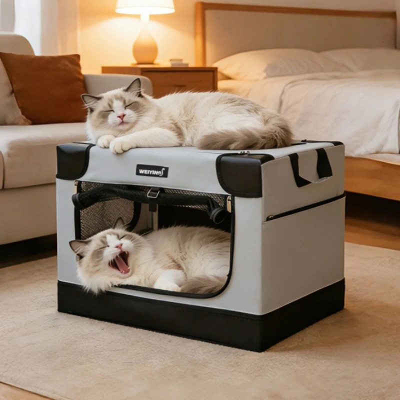 Transportín transpirable para perros grandes y gatos – jaula viaje - imagen 4