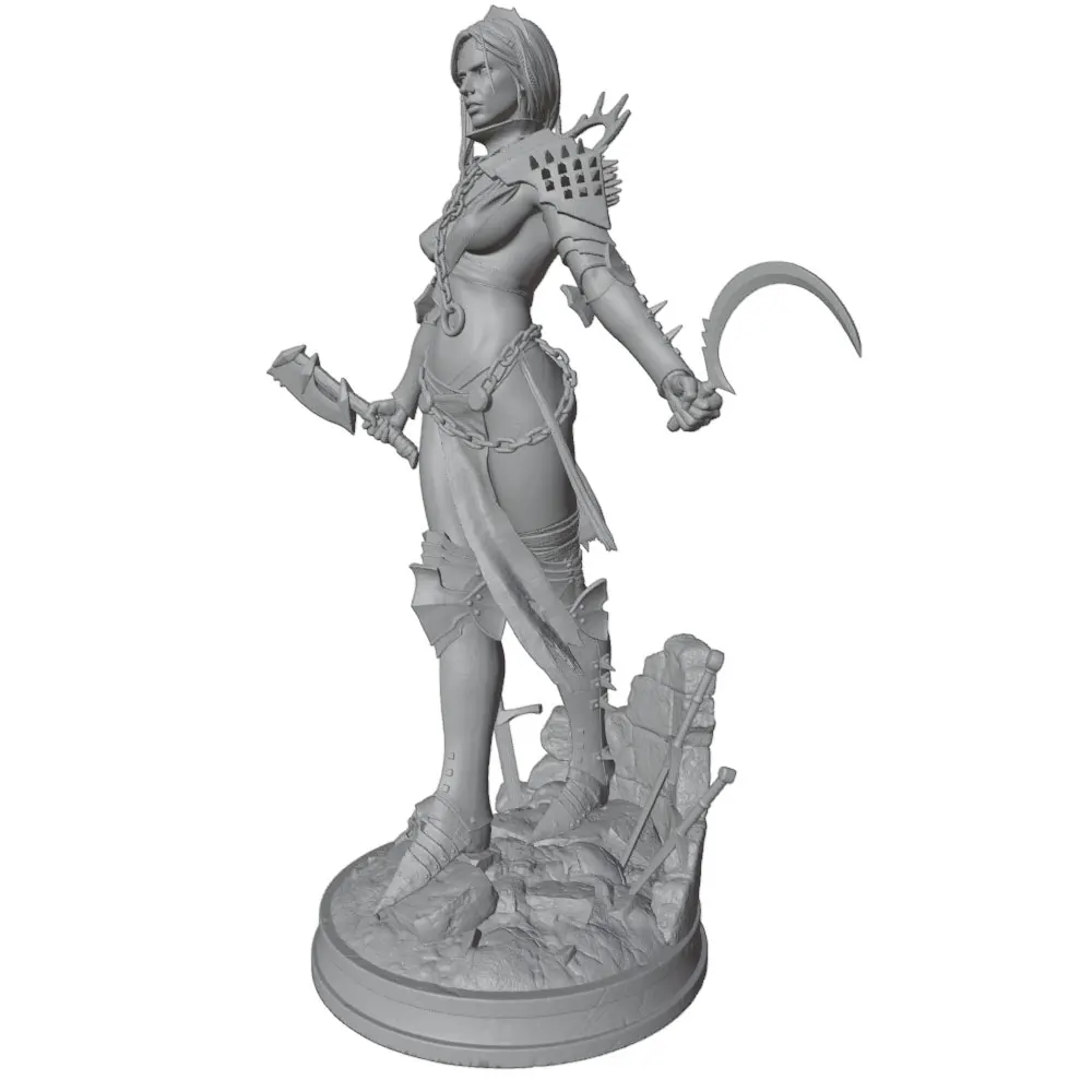 Piezas impresas en 3D con acabado gris