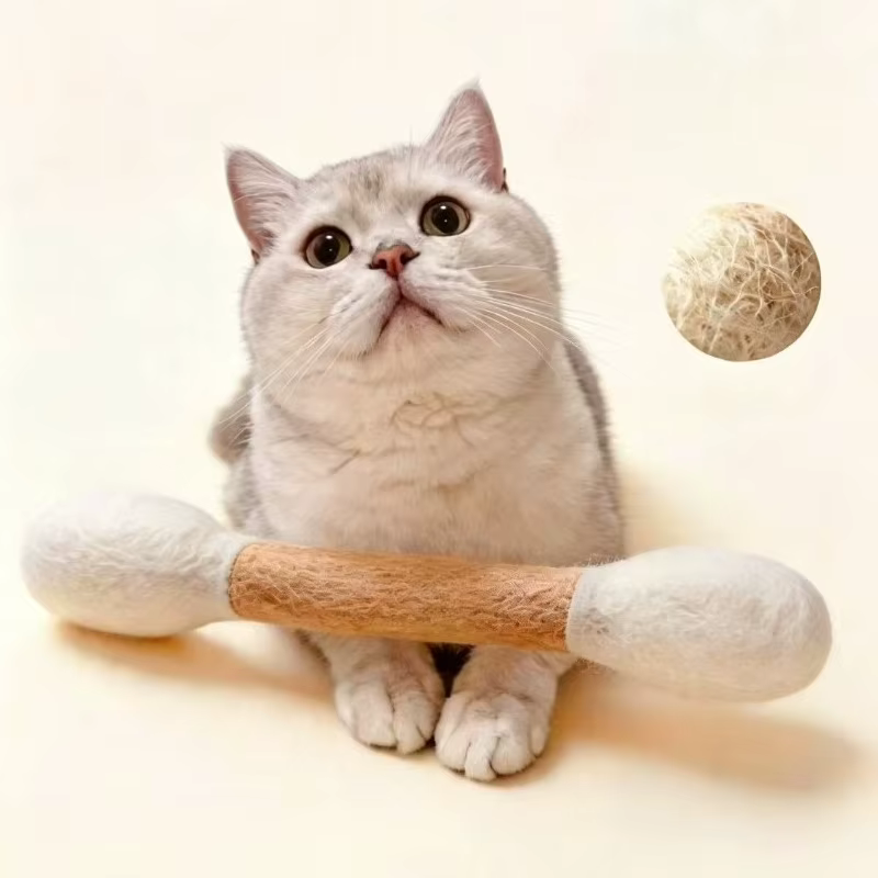 Juguete de palo de algodón para gatos – Mastica y cuida sus - imagen 3