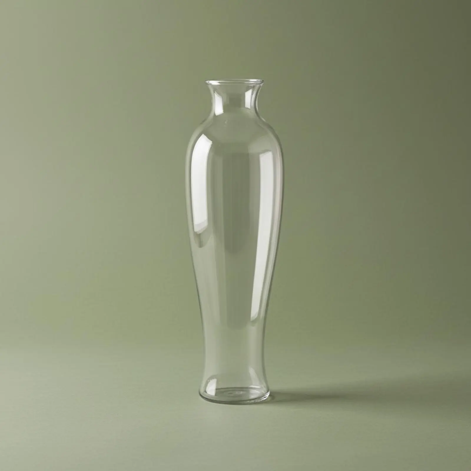 Jarrón de vidrio transparente japonés para mesa, decoración serena