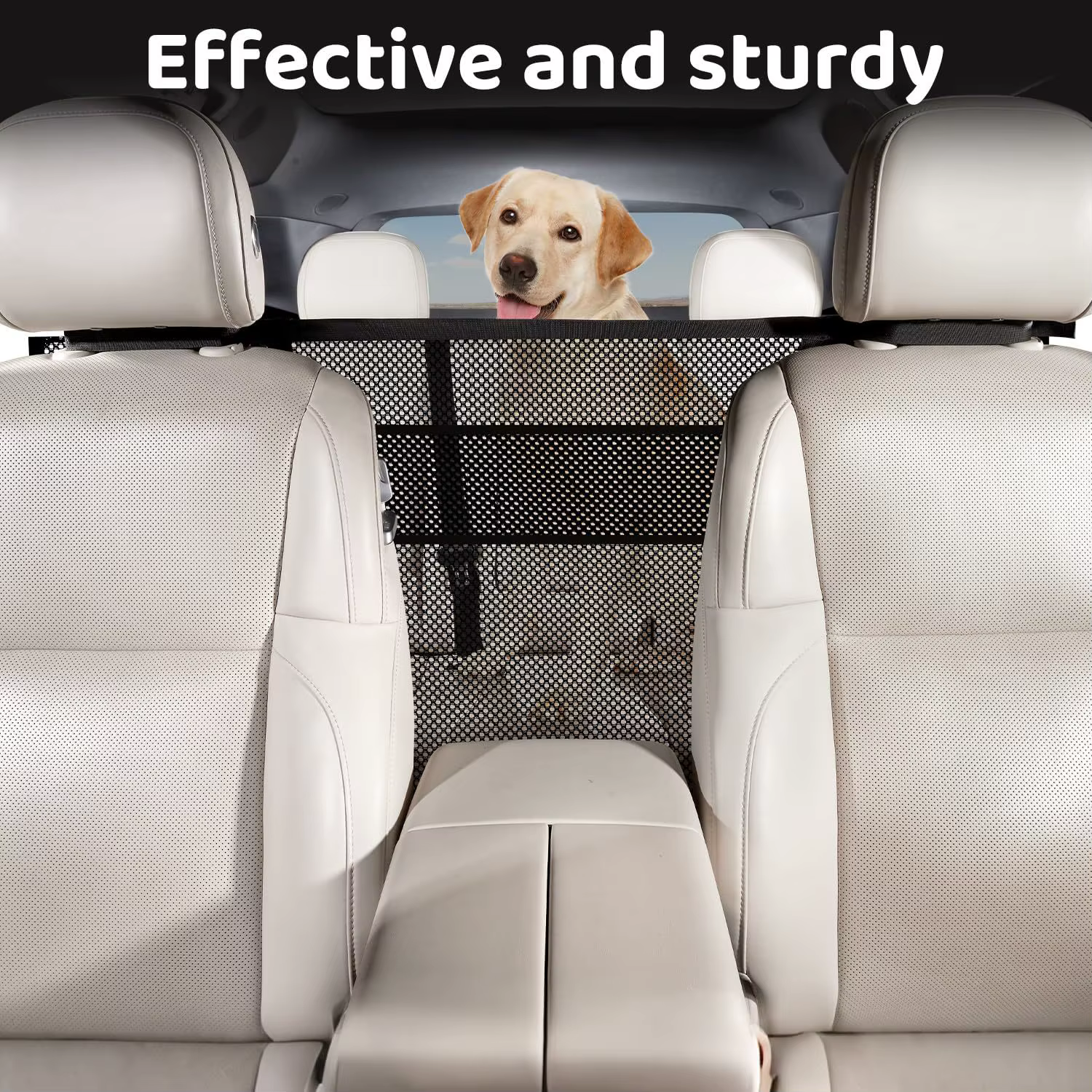 Barrera protectora para mascotas con formato compacto de almacenamiento