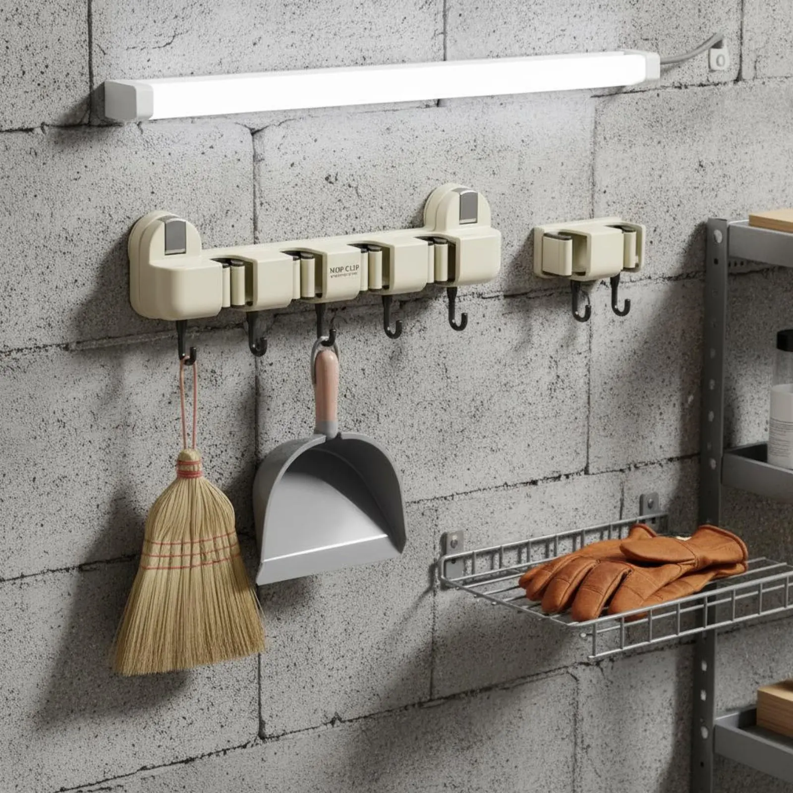 Soporte pared escobas adhesivo impermeable para gatos y perros - imagen 5