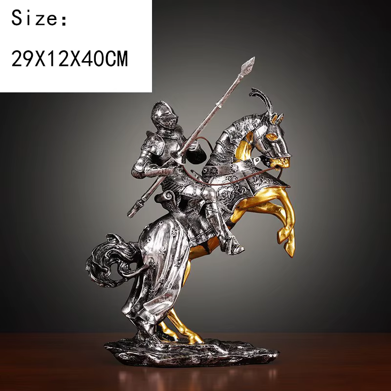 Figuras miniatura caballeros medievales vintage – Decoración hogar y oficina