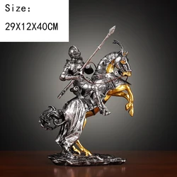 Figuras miniatura caballeros medievales vintage – Decoración hogar y oficina
