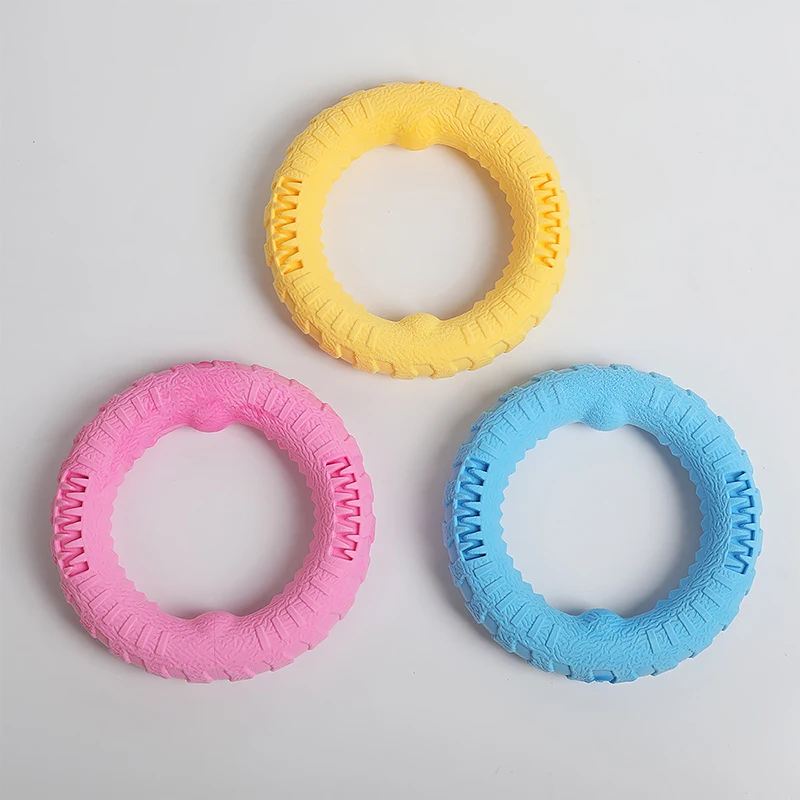Anillo mordedor resistente para perros y cachorros – Juguete de tracción - imagen 3