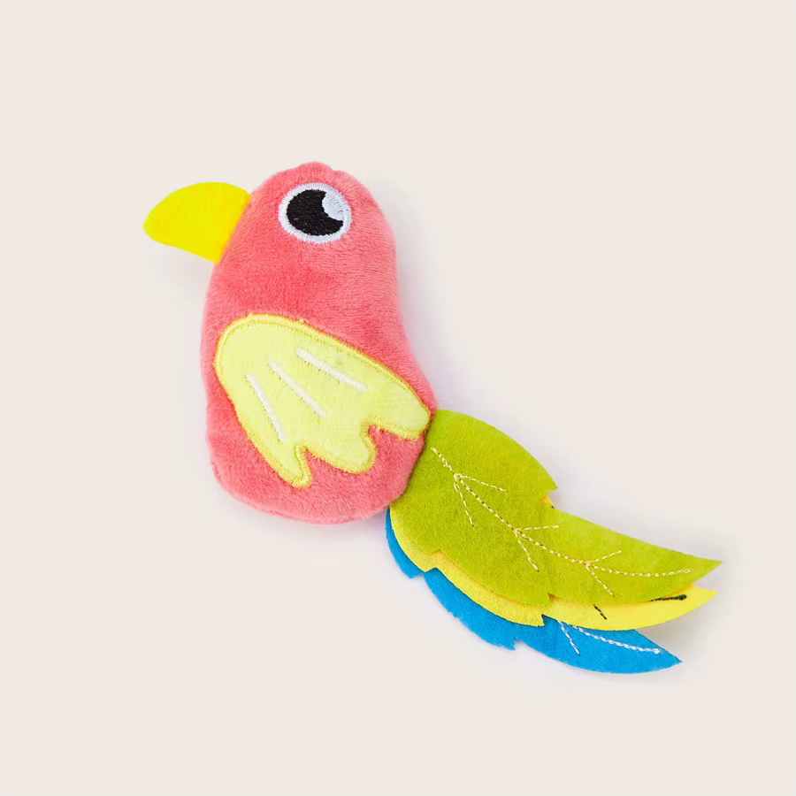 Juguete interactivo de peluche con forma de pájaro para gatos - imagen 4