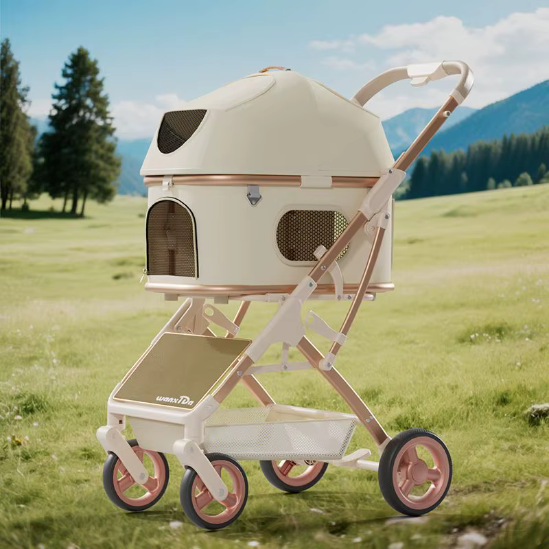 Carrito plegable aluminio para gatos y perros – Ligero viajes