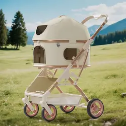Carrito plegable aluminio para gatos y perros – Ligero viajes