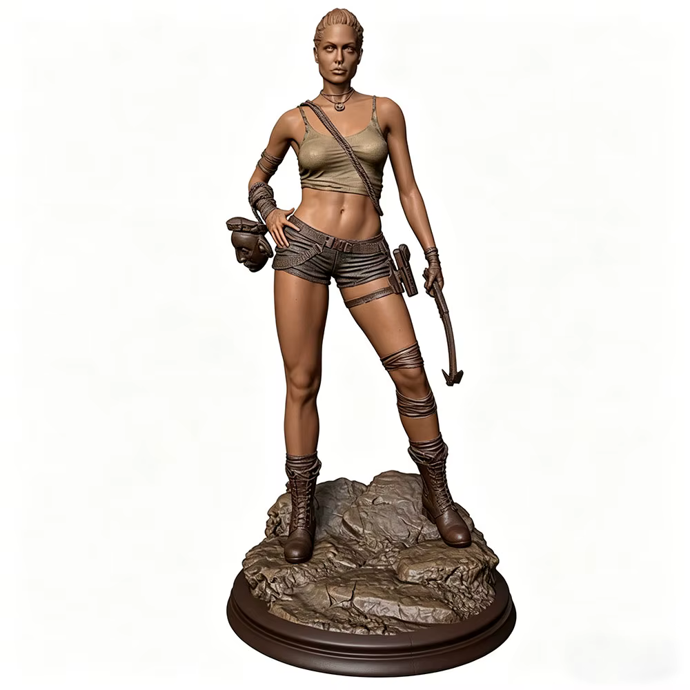 Figura de resina sin pintar para modelismo a escala 1/24