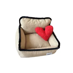 Cama nido para perros pequeños y medianos – Sofá desmontable y lavable