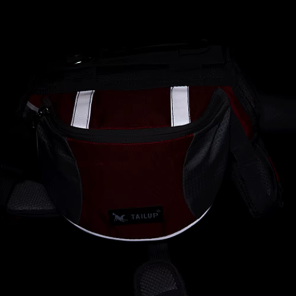 Mochila transporte perros con arnés reflectante – Correas ajustables para exteriores - imagen 5