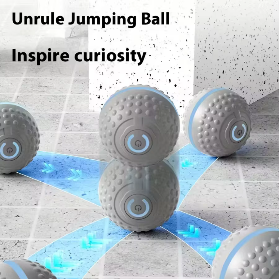 Pelota interactiva que salta y rueda para perros y gatos - imagen 2