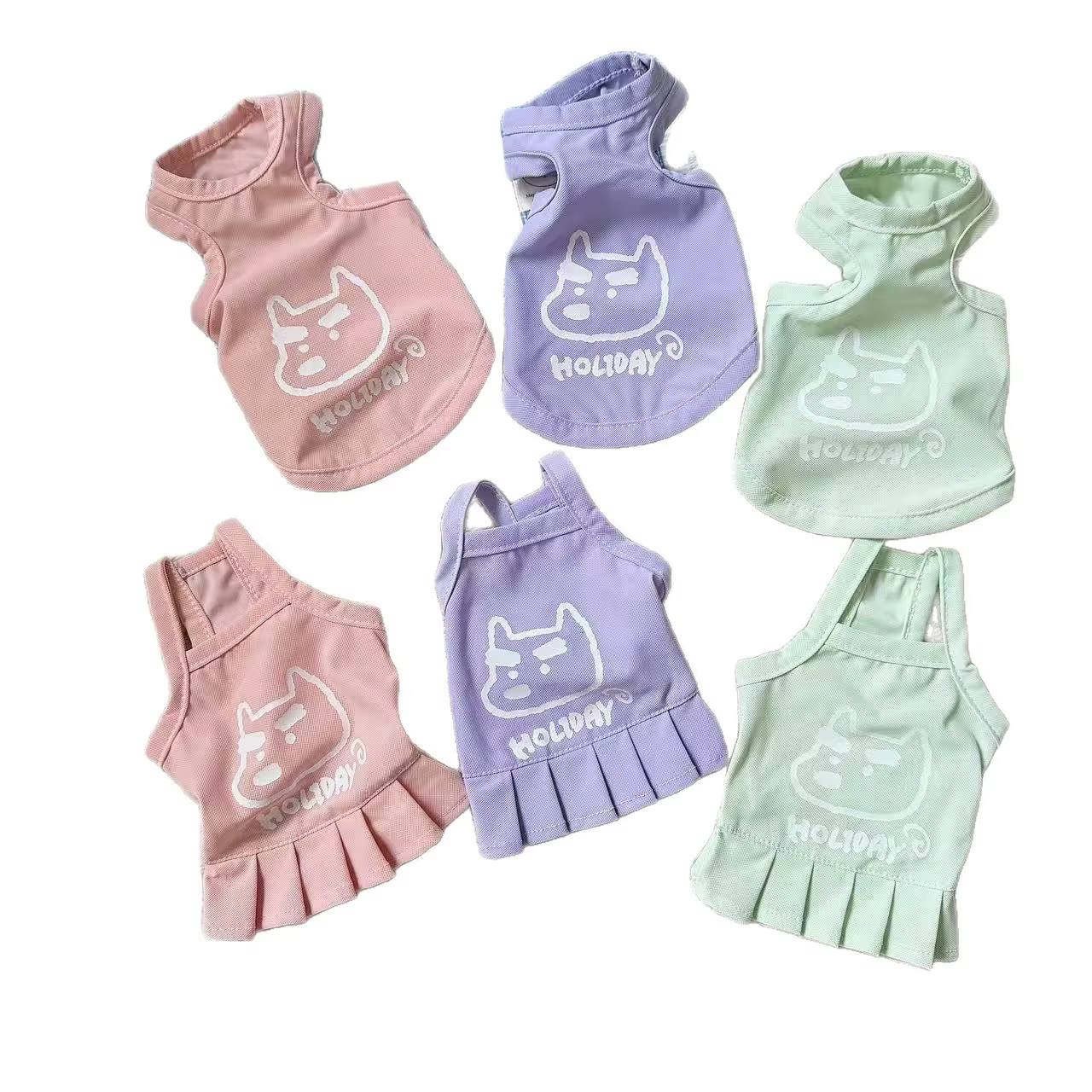 Camiseta sin mangas de verano fresca para perros y gatos pequeños - imagen 2
