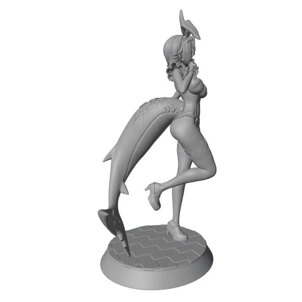 Kit miniatura guerrera 1/24 75mm resina – Figura para pintar y montar - imagen 5