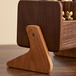 Organizador Maquillaje Madera para Tocador – Estuche con Compartimentos
