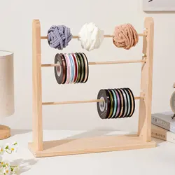 Organizador de hilos de madera para gatos y perros, estante multi-niveles