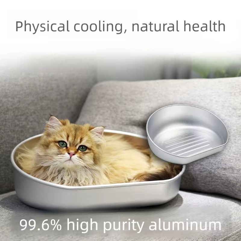 Cama de aluminio con bandeja refrescante