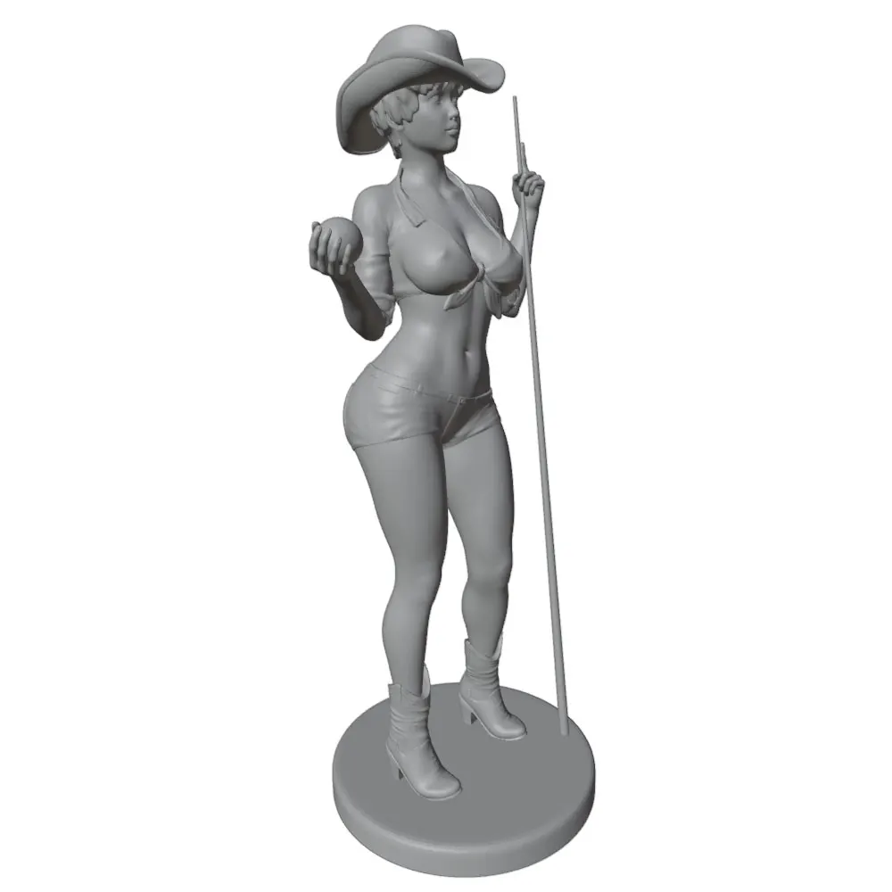 Miniatura figura impresa 3D DIY sin pintar ni montar, gris - imagen 3