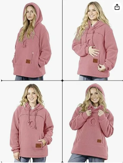 Capucha y look informal para invierno