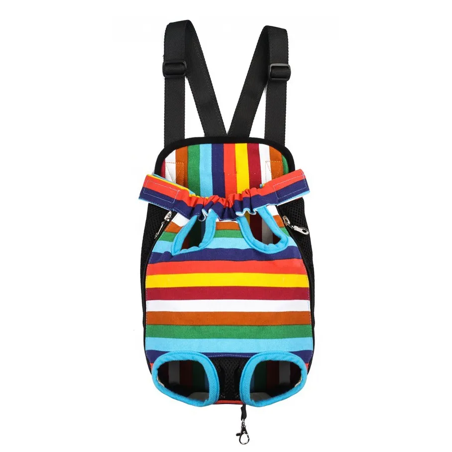 Mochila Petguider vista frontal con orificios de ventilación