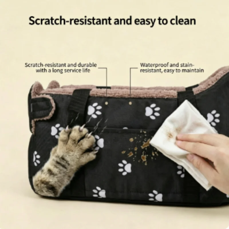 Transportín portátil para gatos y perros pequeños con cama cómoda - imagen 2