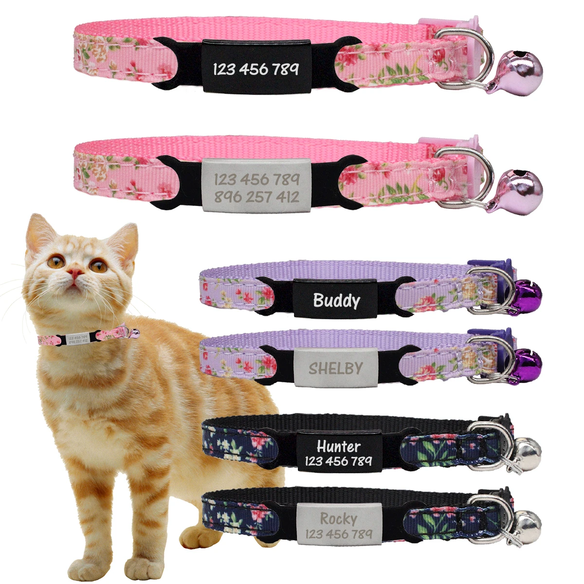 Collar ajustable para gato