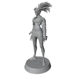 Figura de personaje de anime 3D gris para decorar habitación