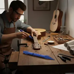 Kit de lijado para guitarra, óxido de aluminio, agarre ergonómico