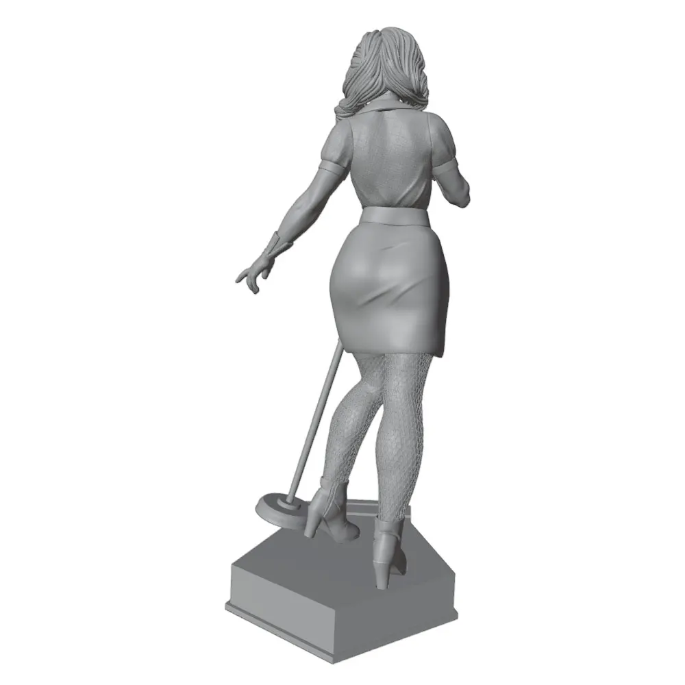 Kit modelo resina DIY muñeca gris impresa en 3D sin pintar - imagen 4