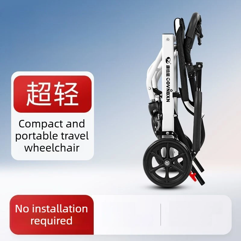 Silla de Ruedas Plegable para Personas Mayores – Portátil y Compacta - imagen 3