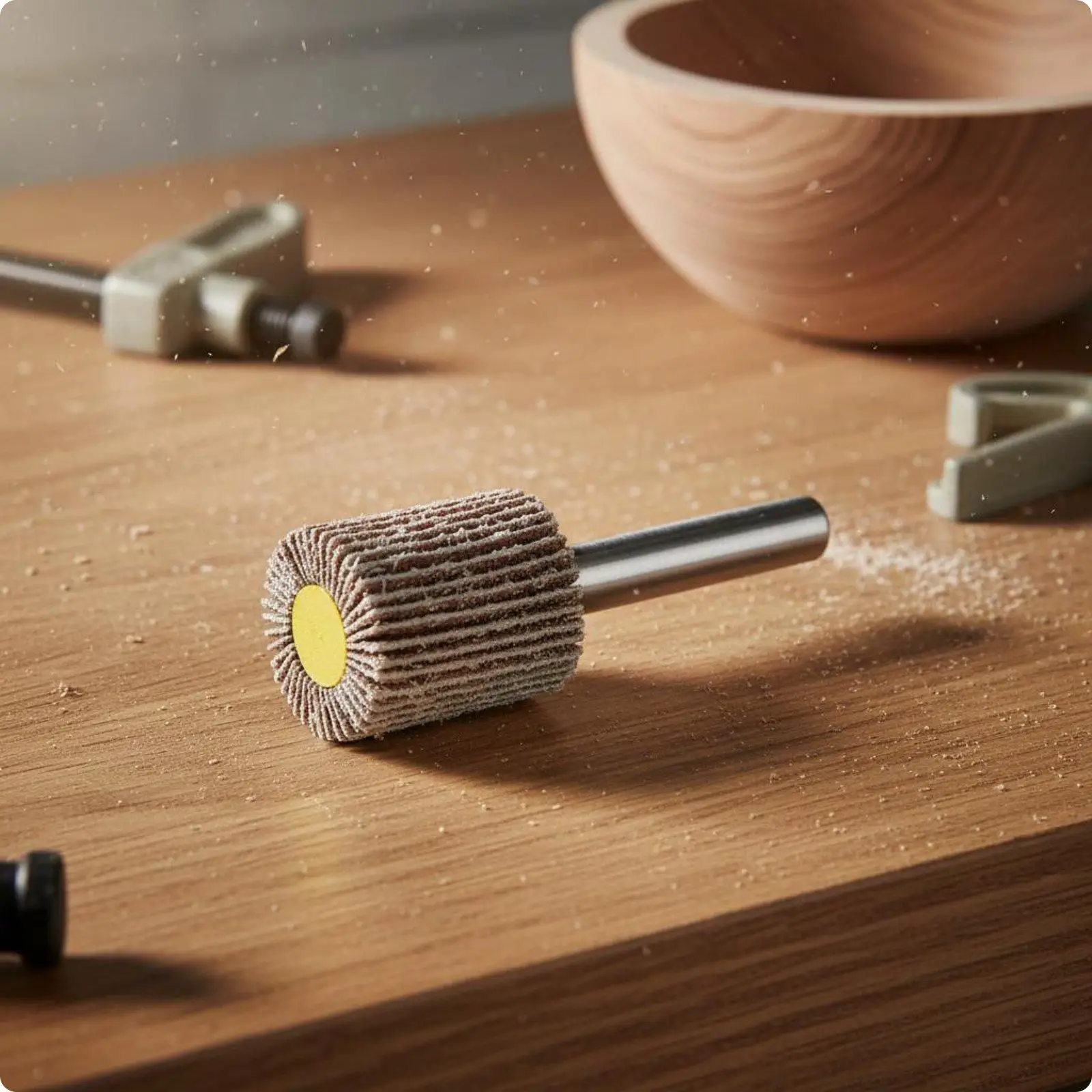 Cabezal tambor abrasivo 6 mm para lijadora de solapa – Pulir y dar forma madera - imagen 3